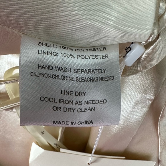 Sheath Bridesmaid Dress V Neck Spaghetti Strap Size 8 - Picture 10 of 11